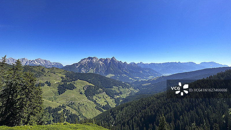 奥地利山脉全景图片素材
