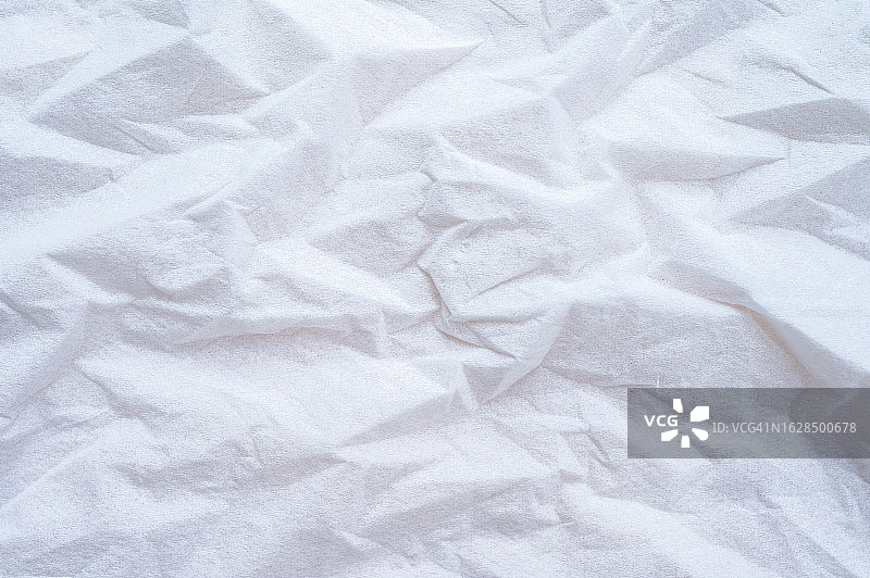 褶皱纸巾织物纹理背景全画幅照片图片素材