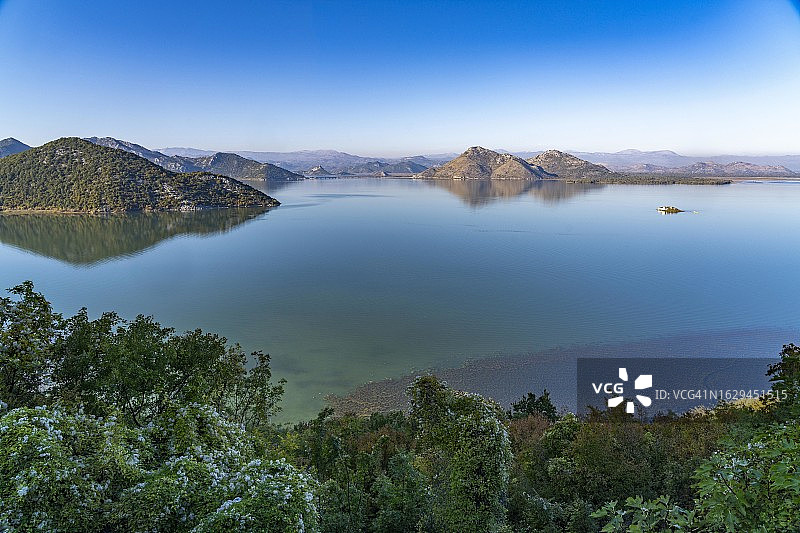 黑山斯库台湖风光图片素材