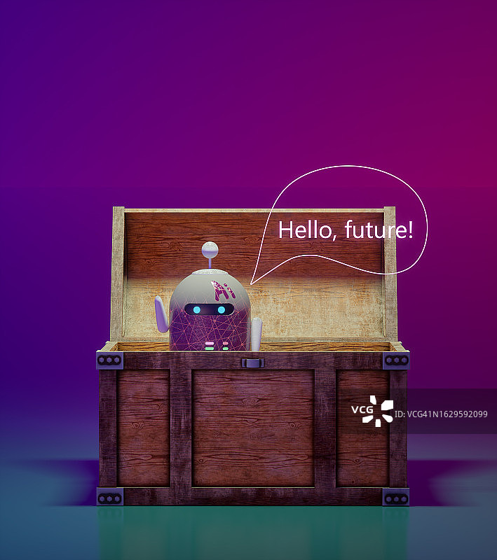 积灰的聊天机器人图片素材