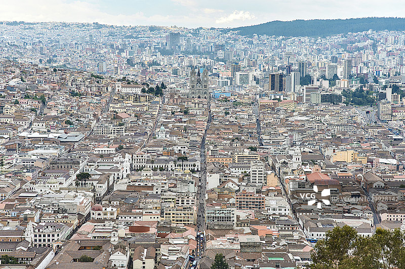 基多市全景图图片素材