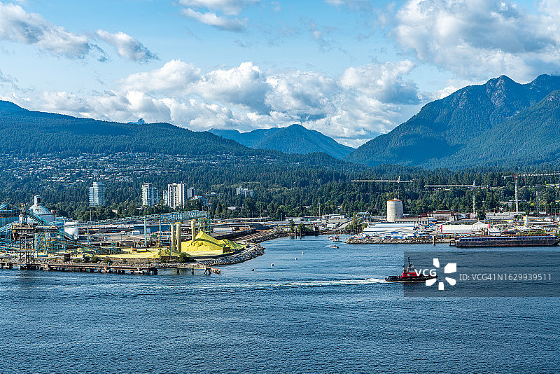 加拿大温哥华西部及普米纳码头景观图片素材