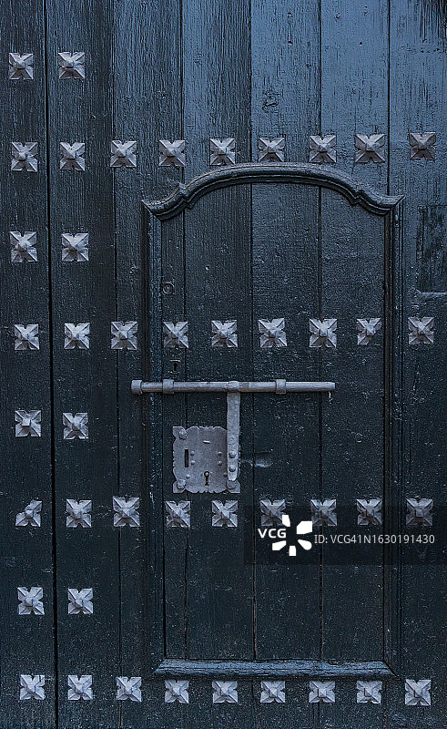 绿色旧门图片素材