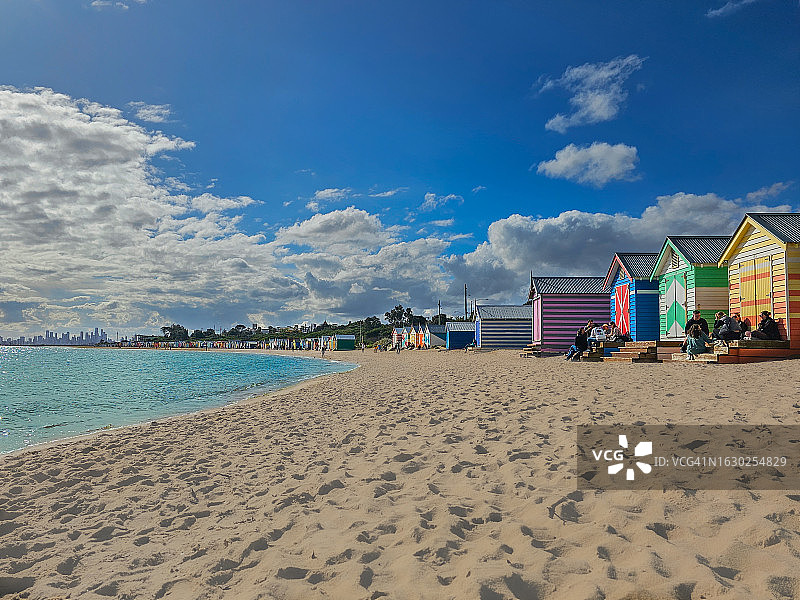 布莱顿沐浴小屋图片素材
