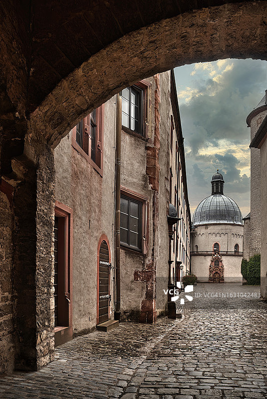 德国维尔茨堡马林贝格要塞入口图片素材
