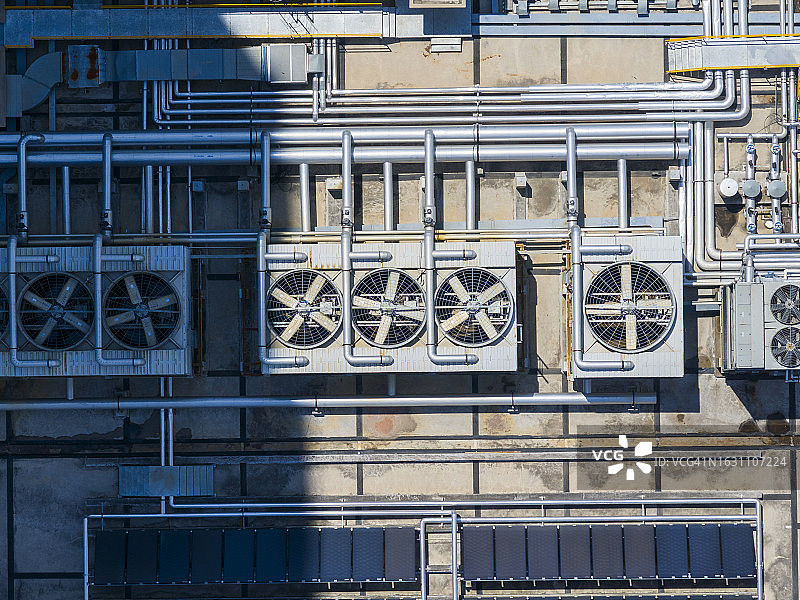 蓝色风扇矢量图标，EPS 10文件图片素材