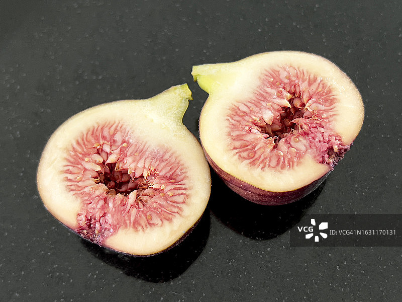 半切无花果特写图片素材