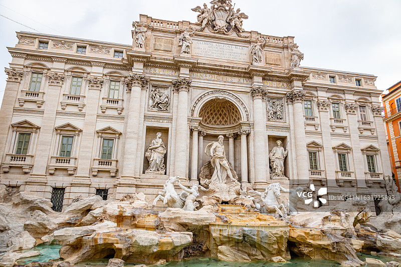 巴洛克式特莱维喷泉图片素材