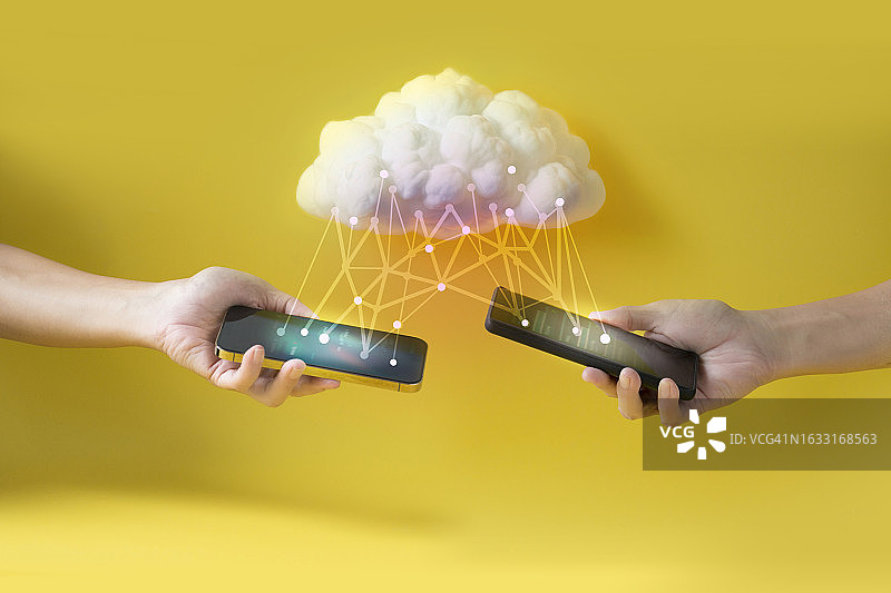 云计算连接静物图片素材