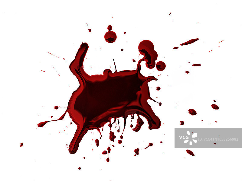 白色画布上的红色和黑色油漆飞溅图片素材