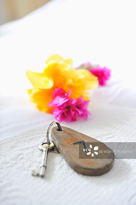 塞舌尔酒店钥匙图片素材