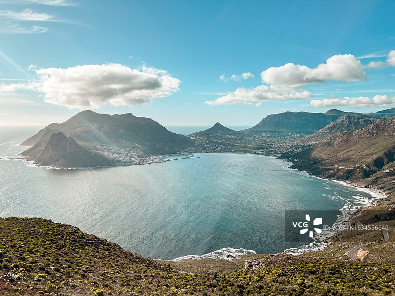 从查普曼峰看到的南非豪特湾图片素材