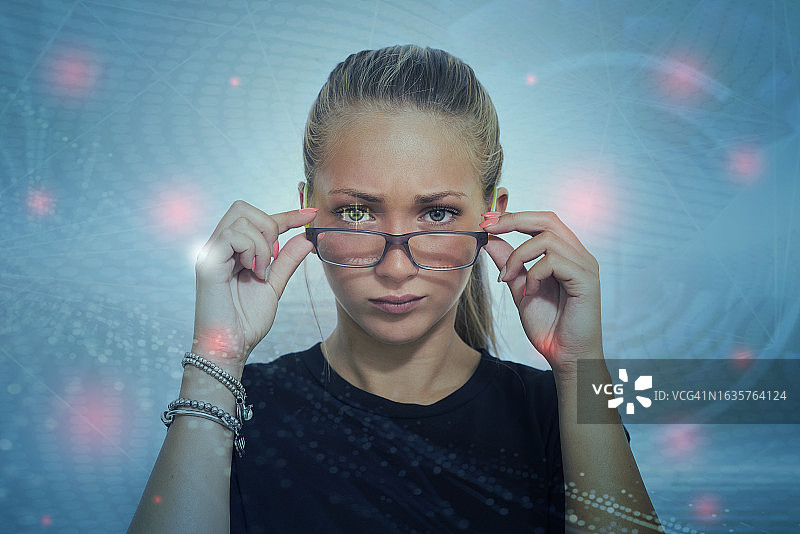 生物识别安全扫描图片素材