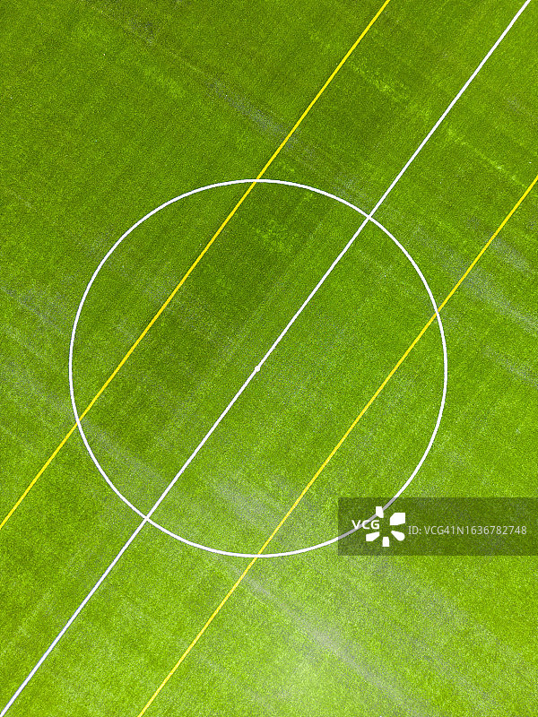 人造草皮足球场航拍背景图片素材