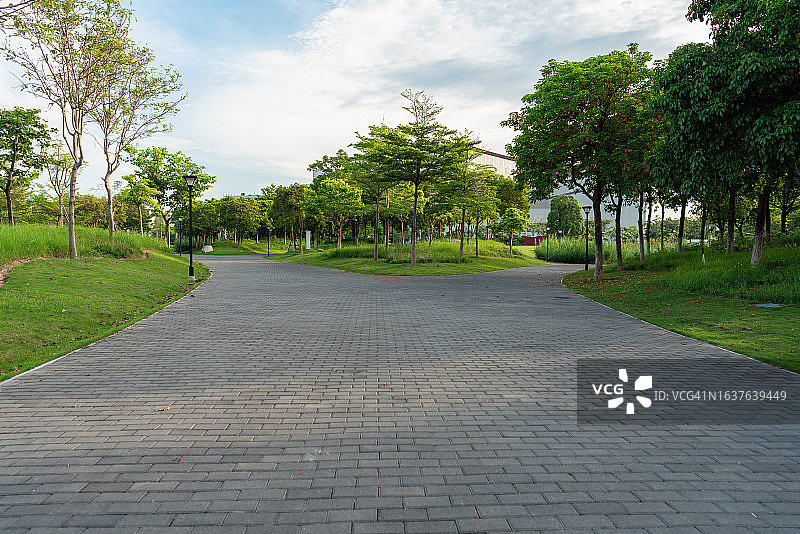 空水泥地砖地面图片素材