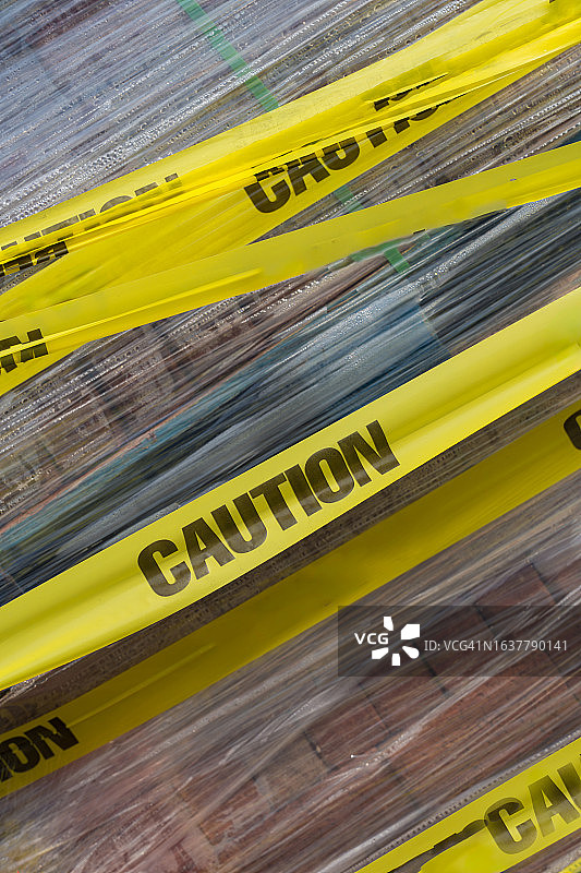 黄色警戒带图片素材