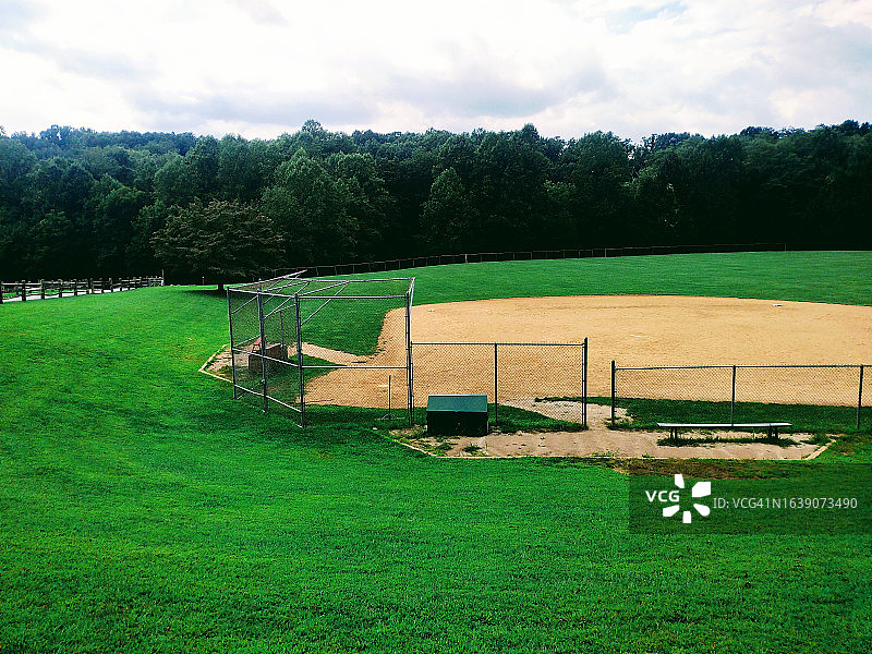 公共公园内的棒球场图片素材