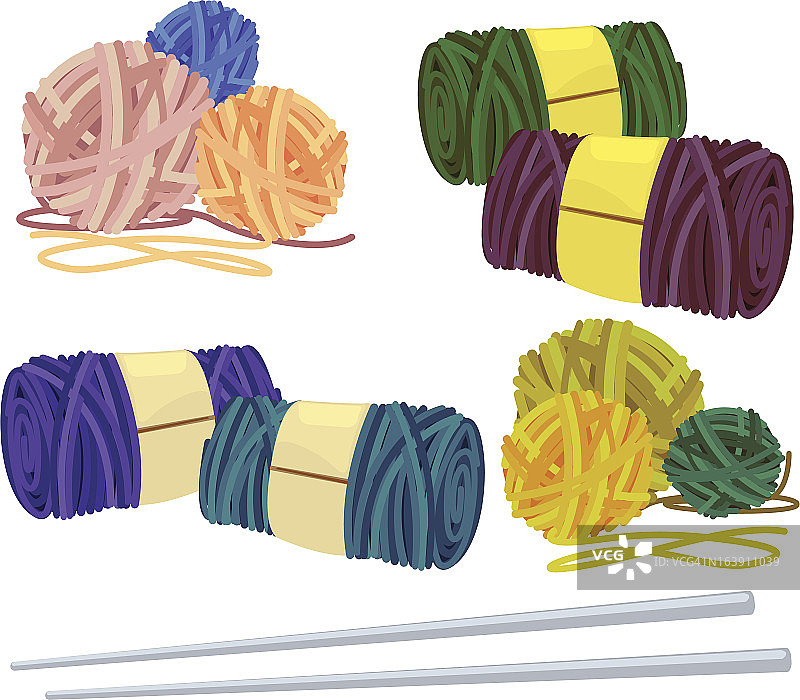 纱线插画图片素材