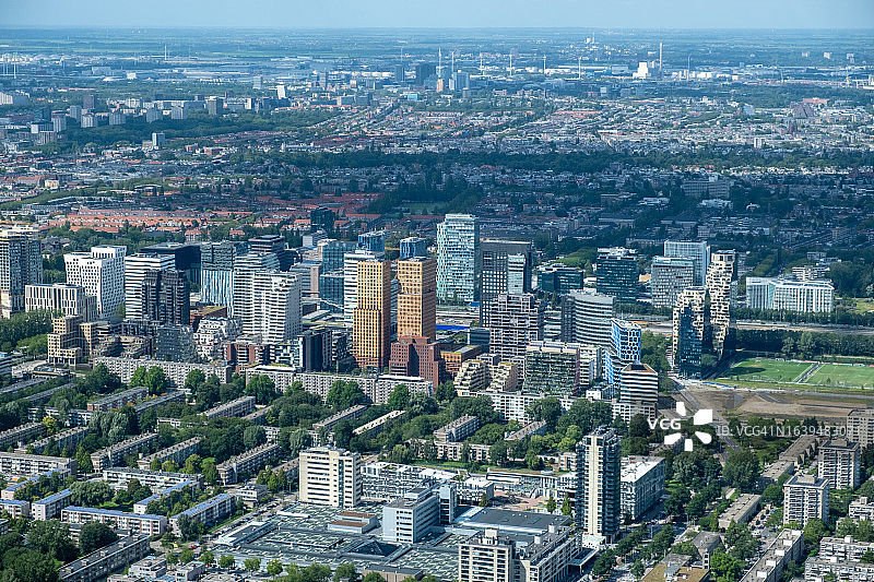 阿姆斯特丹城市鸟瞰图图片素材