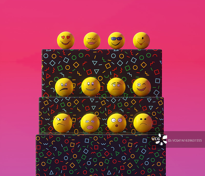 表情符号人群图片素材