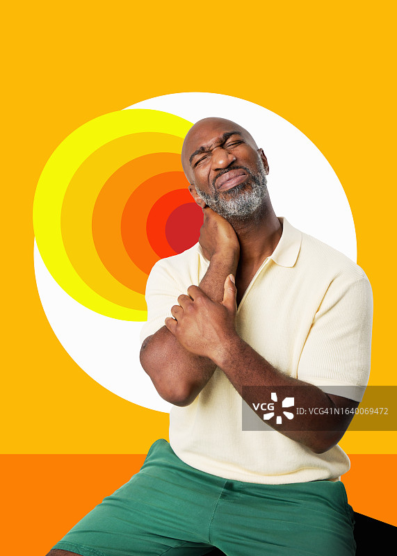 颈部疼痛图片素材