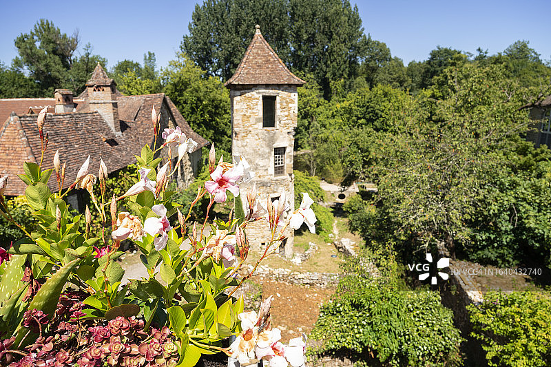 卡雷纳克村，凯尔西，洛特省，奥克西塔尼大区，法国图片素材