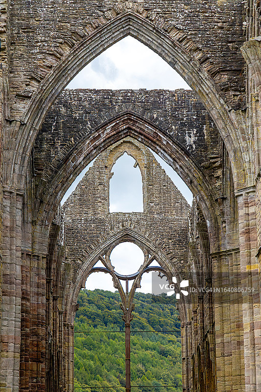 英国威尔士廷特恩修道院图片素材