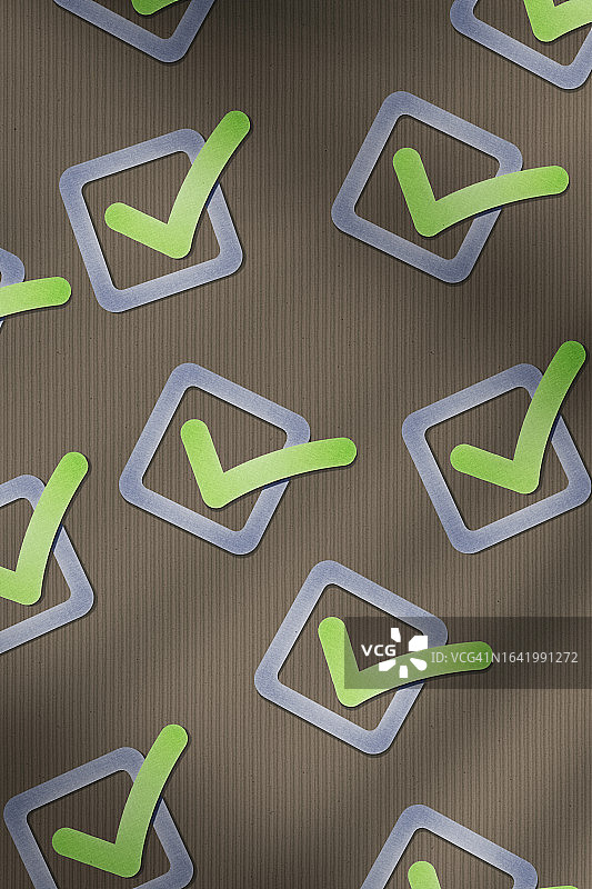 绿色对勾标记图片素材