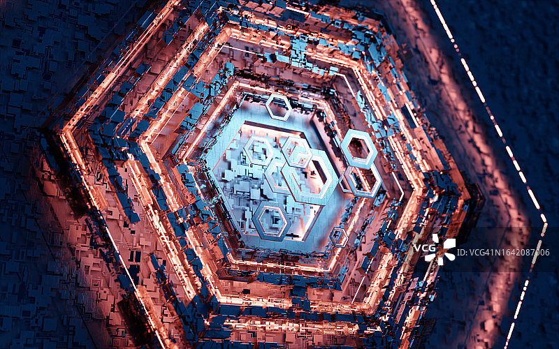 六边形科技图片素材