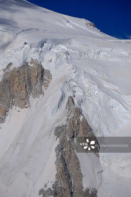 勃朗峰山地冰川图片素材