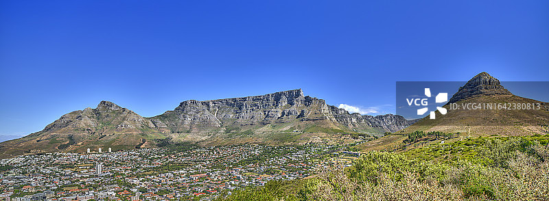 桌山及其周边环境图片素材