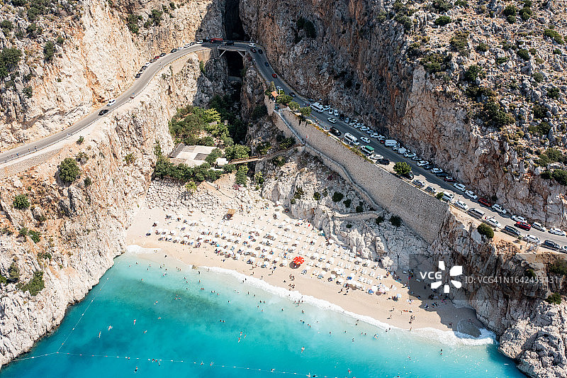航拍安塔利亚卡普塔什海滩图片素材