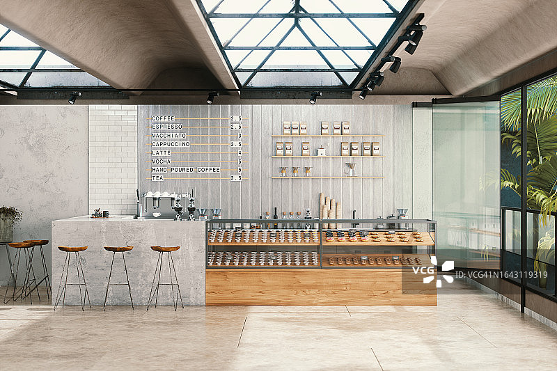 第三代咖啡店内部图片素材