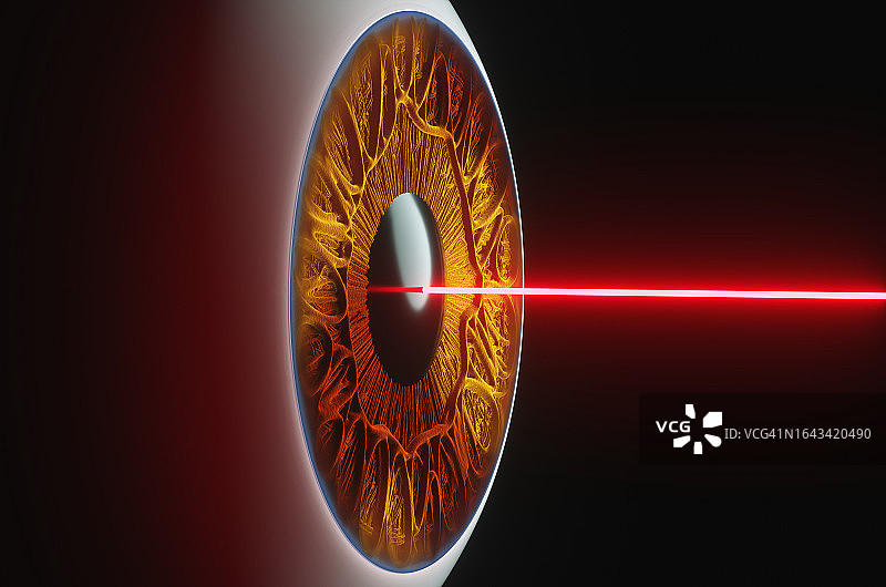 人眼虹膜高精度激光扫描图片素材