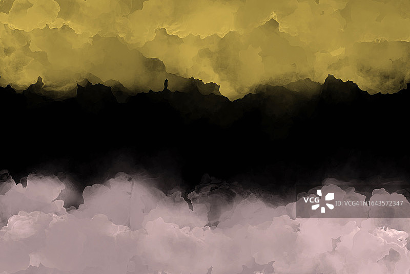 丙烯颜料倾倒液体艺术酒精墨水抽象背景图片素材