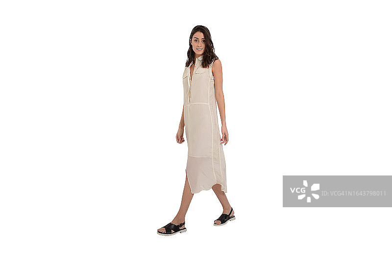 女士亚麻连体裤图片素材