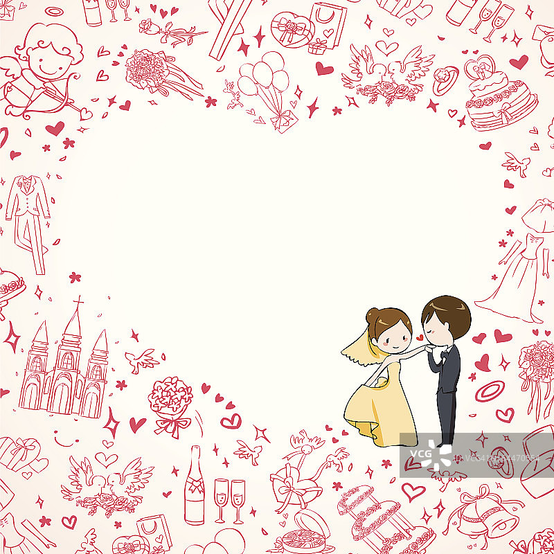 婚礼的邀请图片素材