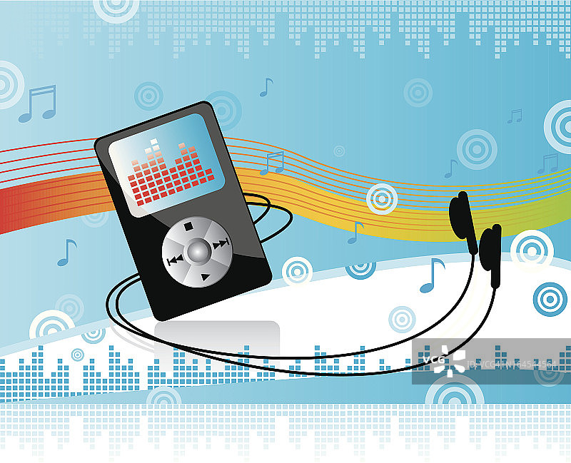 便携式数字音乐播放器图片素材