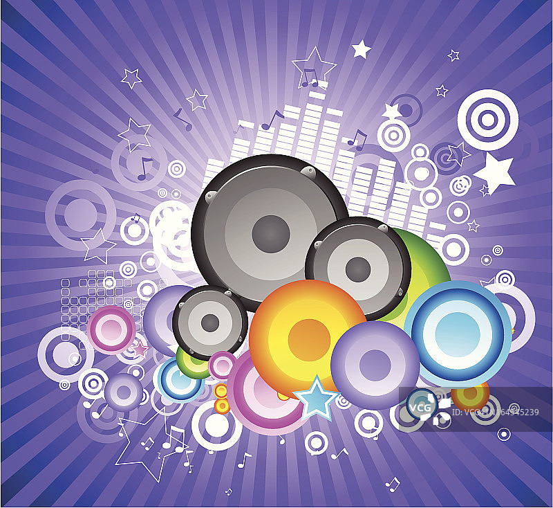 紫色音乐背景图片素材