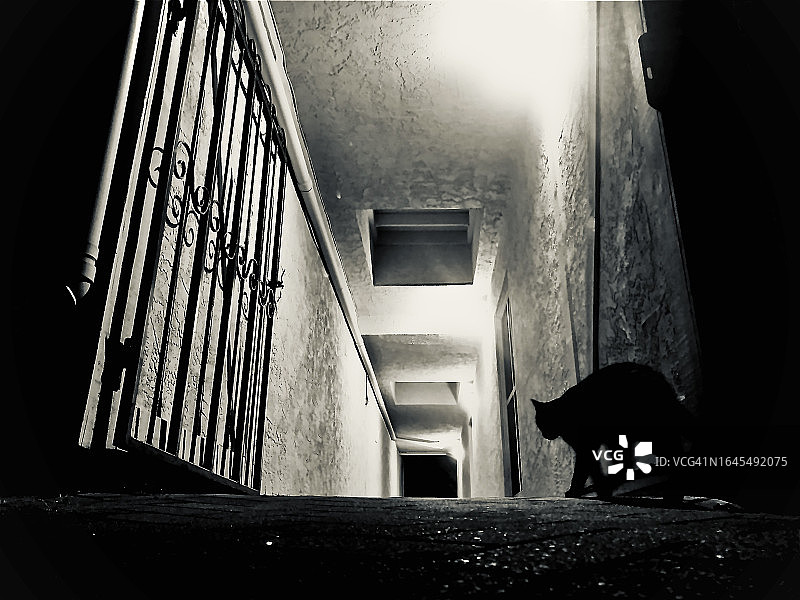 黑暗通道图片素材