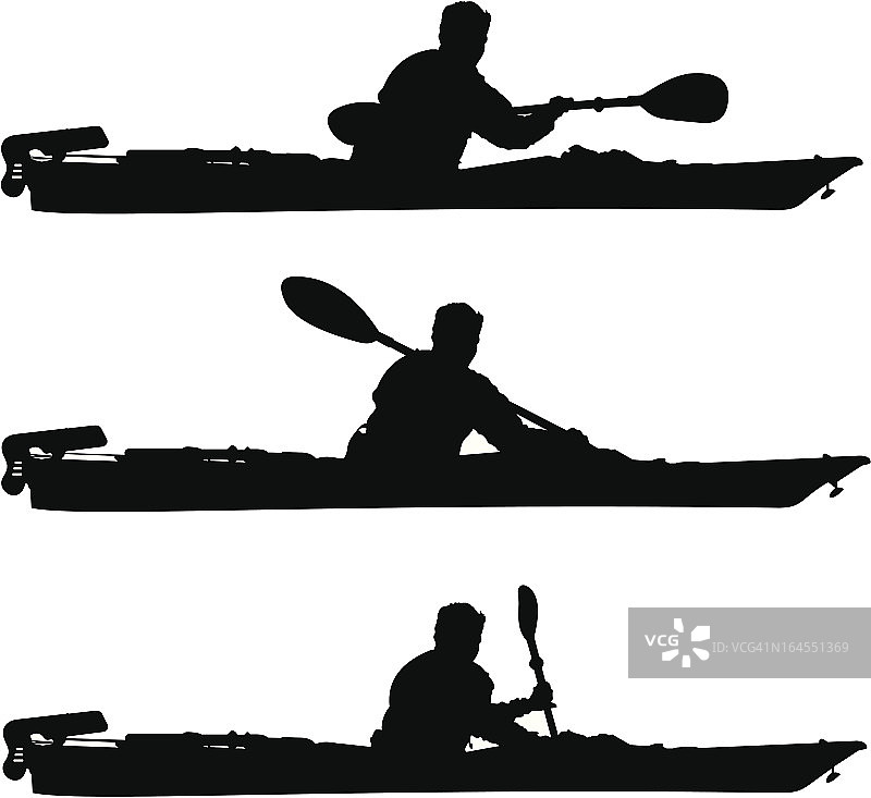 航海皮划艇轮廓图片素材