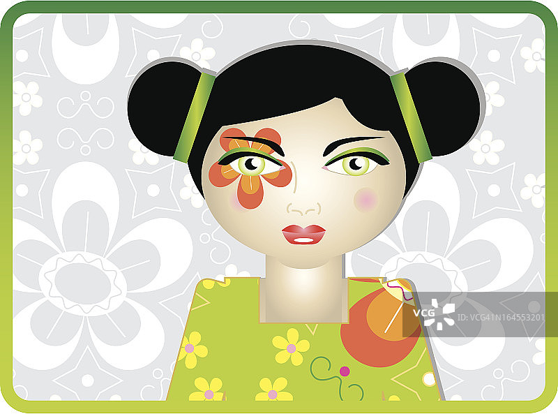 六十年代的嬉皮士女孩图片素材