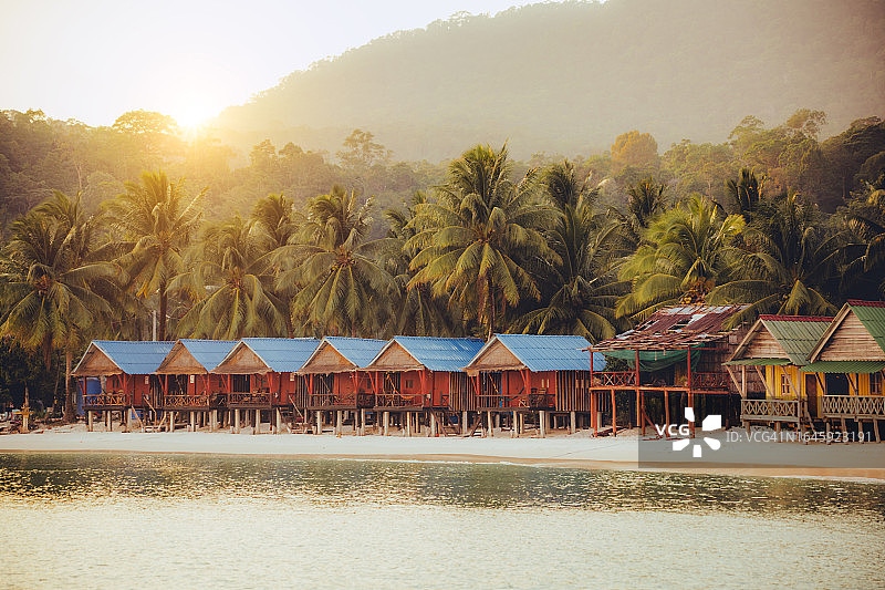 柬埔寨西哈努克省的Koh Rong岛图片素材