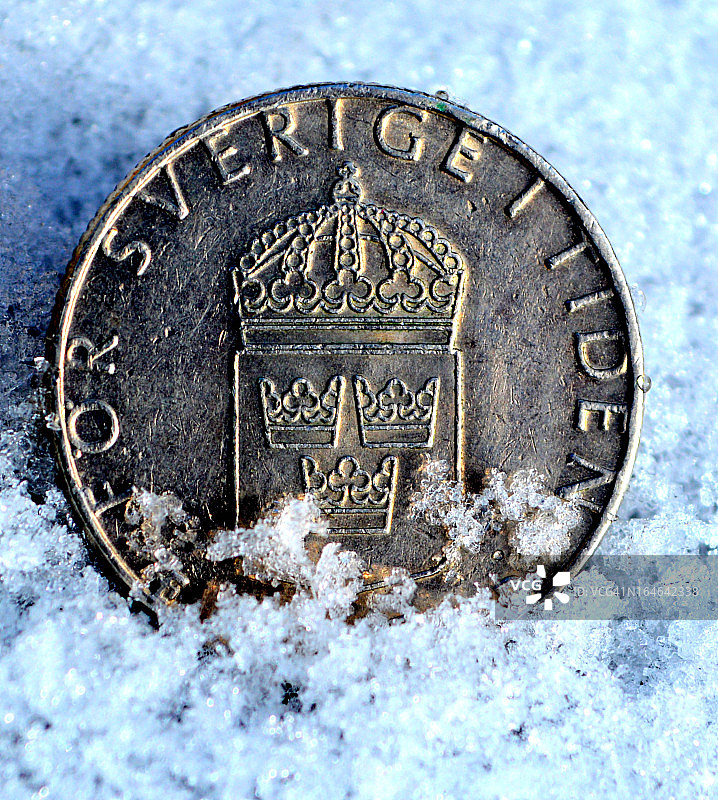瑞典硬币图片素材