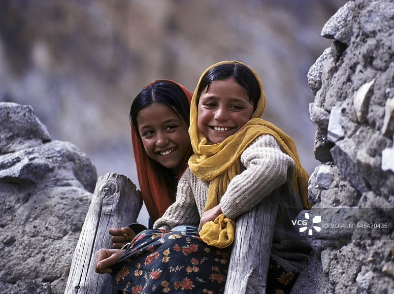 来自洪扎河谷上游的瓦罕族女孩图片素材