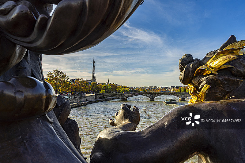 巴黎亚历山大三世桥图片素材