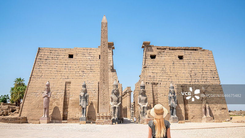 埃及卢克索神庙图片素材
