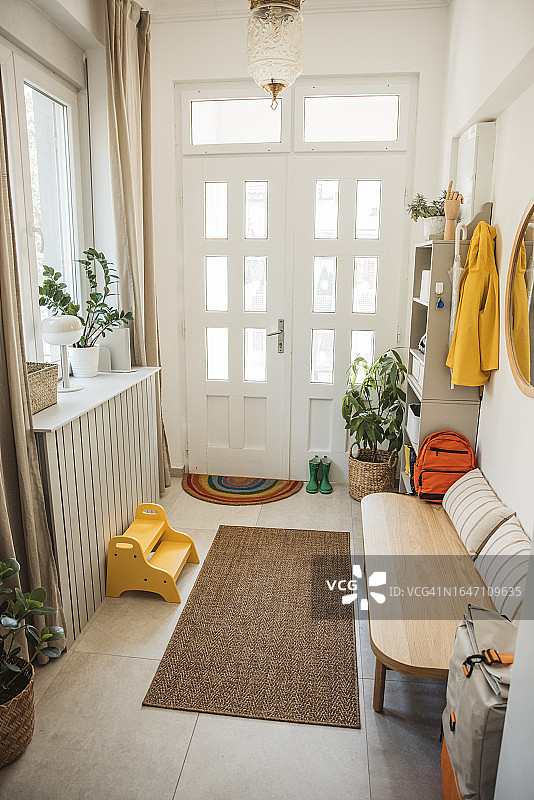 家庭住宅的前门图片素材