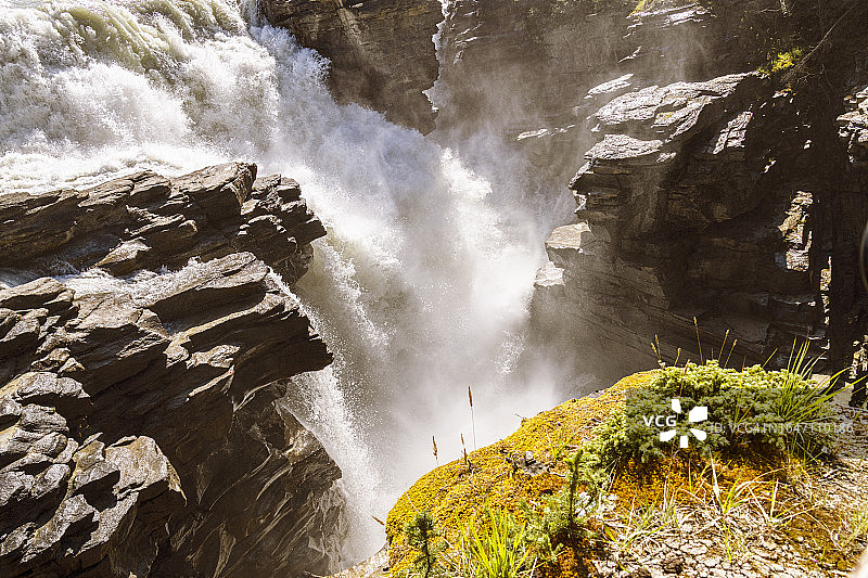 自然之力——阿萨巴斯卡瀑布图片素材