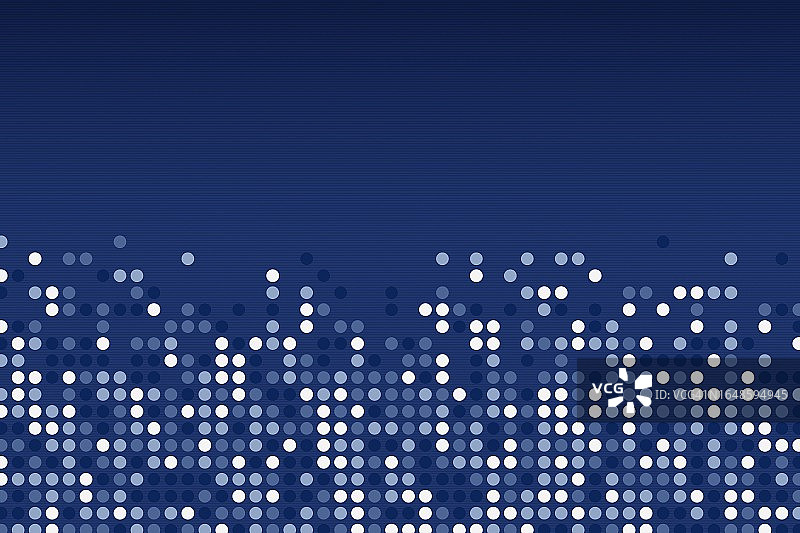 深蓝色背景上的渐变圆形网格图片素材